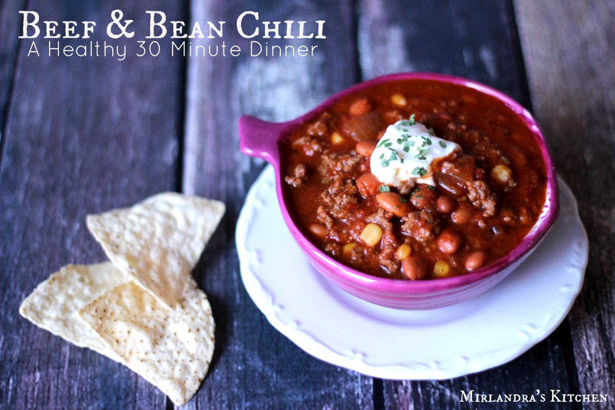 Beef and Bean Chili - Mirlandra's Kitchen