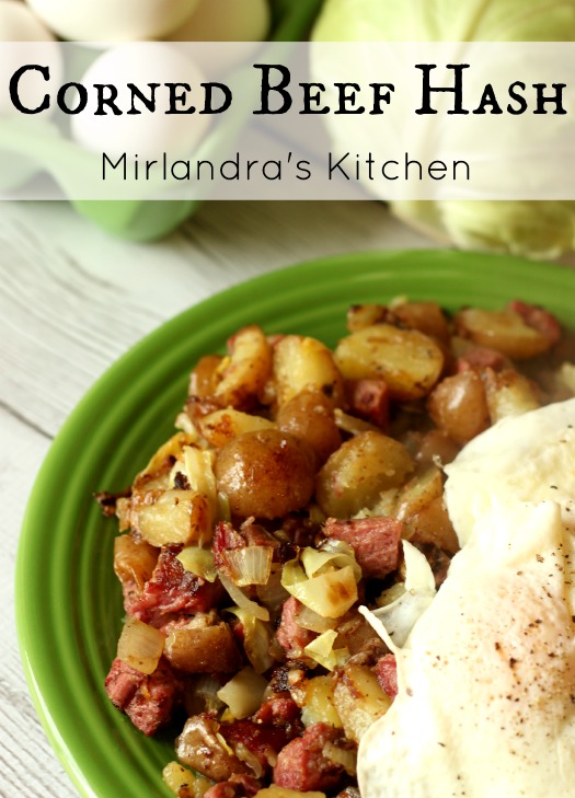 There is no better use of leftover corned beef dinner than a yummy breakfast corned beef hash! It is my favorite March meal. This is a simple version.