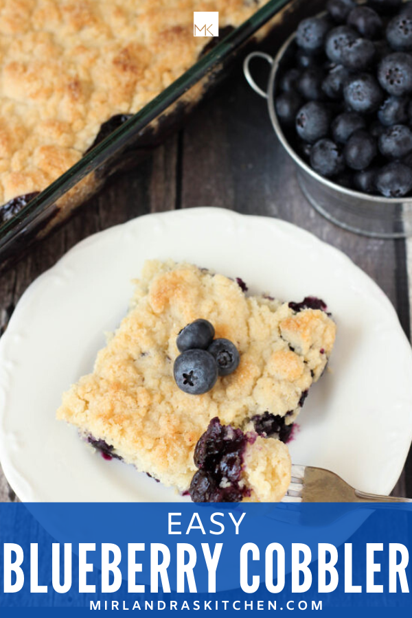 Easy Blueberry Cobbler - Mirlandra's Kitchen