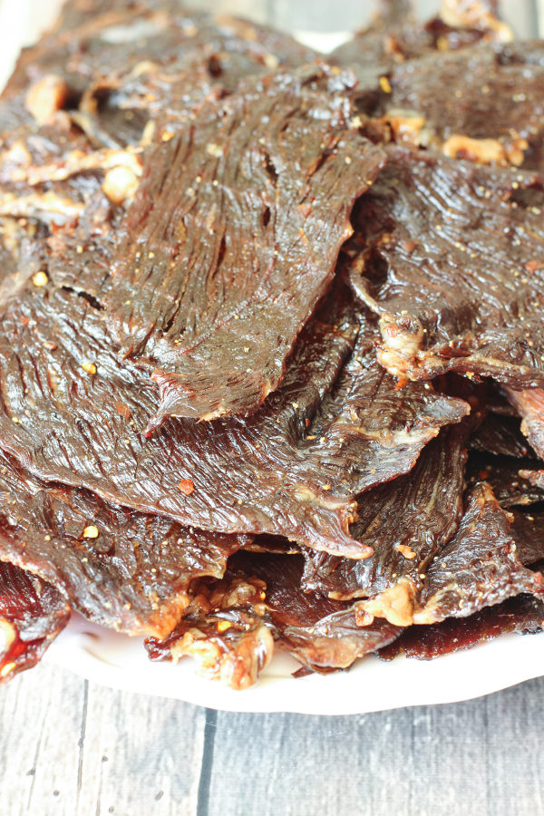 Two Ingredient Beef Jerky in The Oven - Mirlandra's Kitchen