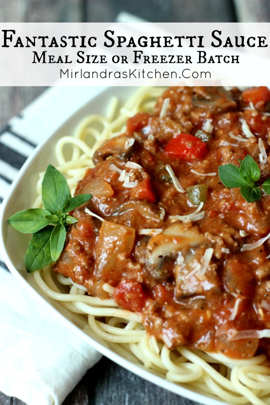 Fantastic Spaghetti Sauce Mirlandra's Kitchen