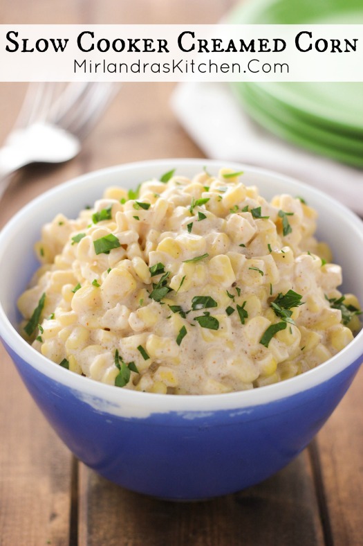 Creamed corn is the perfect side dish for dinner or the holidays. This rich and creamy slow cooker version only takes five minutes to throw together.