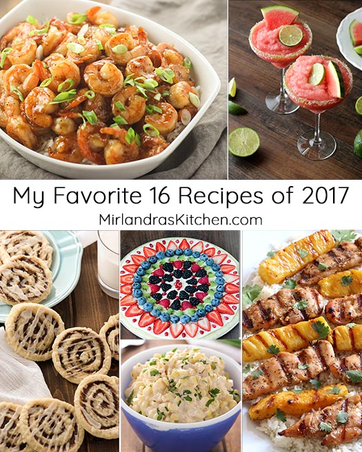 Last week I gave you a list of the 10 most popular posts from 2017. This week I'm giving you a list of my favorite 16 posts from 2017. There is absolutely no overlap! Every recipe I share is one I love but these are my special favorites. 