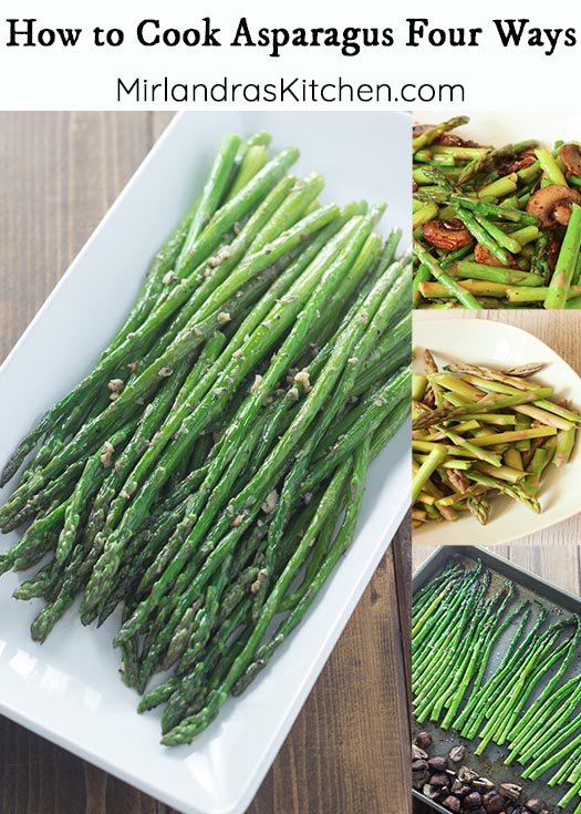 Ever wondered how to cook asparagus? It is a quick and easy vegetable to prepare on the stove or in the oven. These four recipes are all great options for making delicious asparagus seasoned just the way you like it!