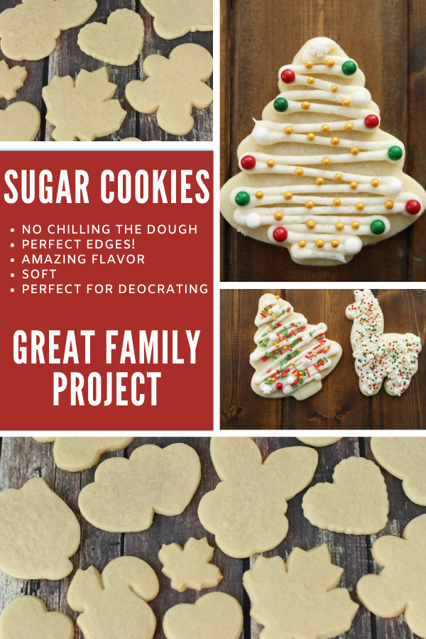Easy Sugar Cookie Recipe {only 3 ingredients!} - Belly Full